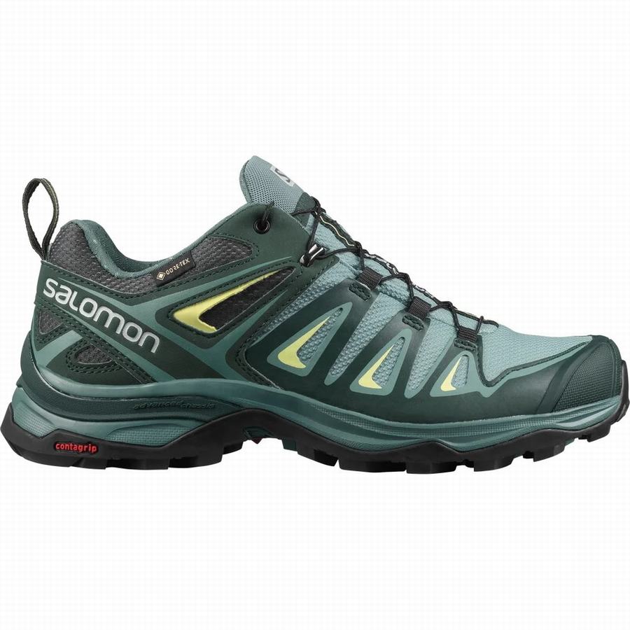 Salomon X Ultra 3 Gore-tex Turisticka Obuv Damske Zelene |JVU494DO|